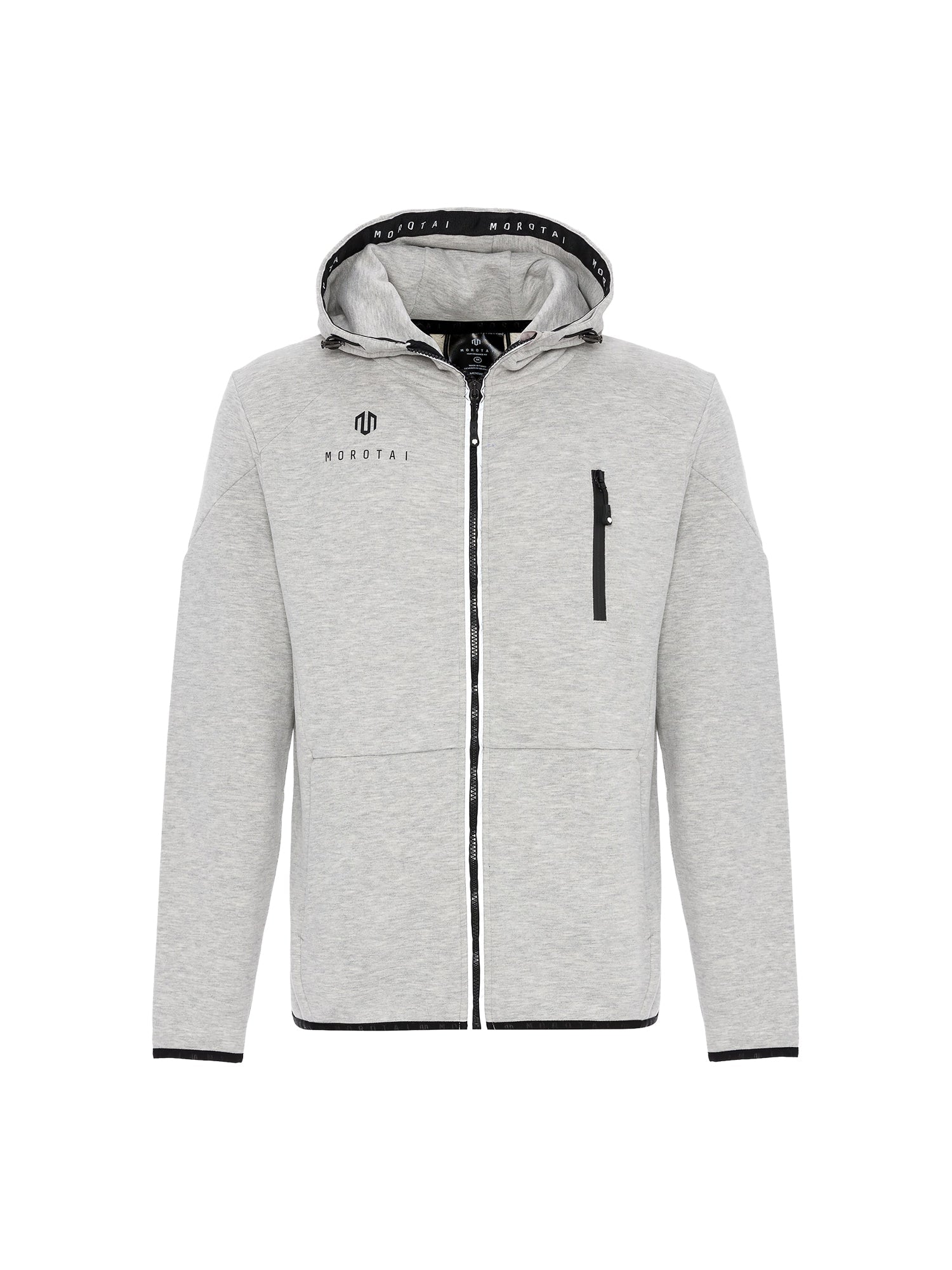 Light Grey Closed Sweatjacke NEO Zip Sweat Hoodie – MOROTAI